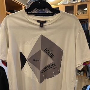 Louis Vuitton Cream Graphic T-Shirt